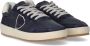 Philippe Model Blauwe Leren Sneakers met Zilveren Logo Blue Heren - Thumbnail 32