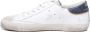 Philippe Model Blauwe Leren Sneakers met Logo Patch White Heren - Thumbnail 15