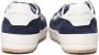 Philippe Model Blauw Navy Leren Sneakers met Witte Spoiler Blue Heren - Thumbnail 3