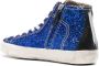 Philippe Model Blauwe Sneakers met Glitterdetails Blue Dames - Thumbnail 3