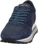 Philippe Model Blauwe Sneakers met Suède en Mesh Blue Heren - Thumbnail 2