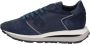 Philippe Model Blauwe Sneakers met Suède en Mesh Blue Heren - Thumbnail 3