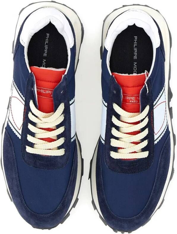 Philippe Model Blauwe Sneakers Parijs Stijl Blue Heren