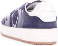 Philippe Model Blauwe Sneakers voor Mannen Blue Heren