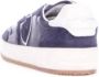 Philippe Model Blauw Navy Leren Sneakers met Witte Spoiler Blue Heren - Thumbnail 3