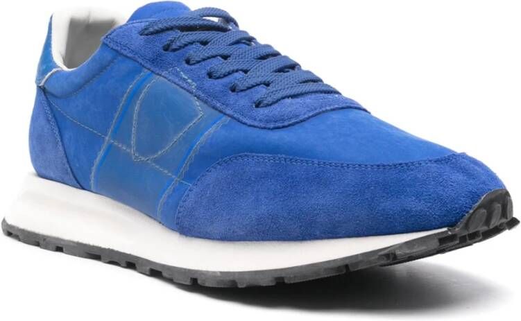 Philippe Model Blauwe Sportieve Chic Sneakers Blue Heren