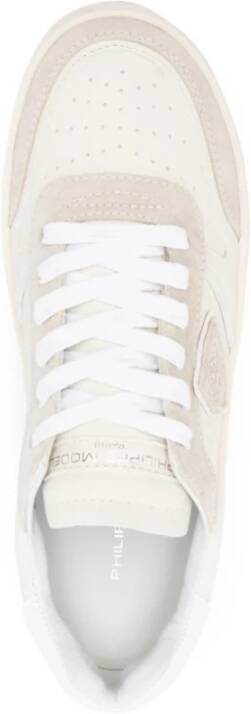 Philippe Model Bruine Sneakers met Beige Accents Brown Dames