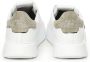 Philippe Model Canvas Leren Sneakers Wit Groen White Heren - Thumbnail 9