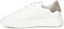 Philippe Model Canvas Leren Sneakers Wit Groen White Heren - Thumbnail 10