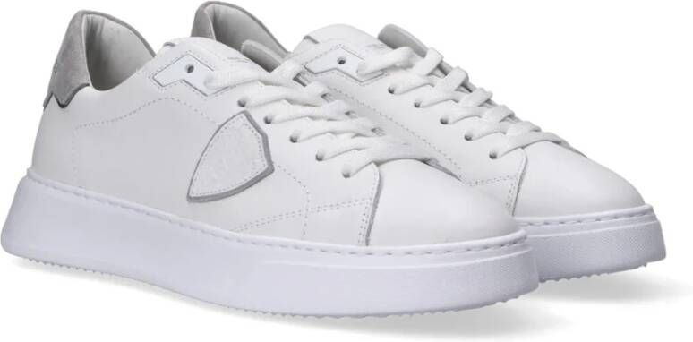 Philippe Model Contrast Suède Sneakers White Heren