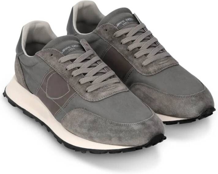 Philippe Model Dynamische Sneakers van Technisch Textiel Gray Heren