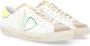 Philippe Model Fluorescerende gele leren sneaker Paris X White Heren - Thumbnail 2