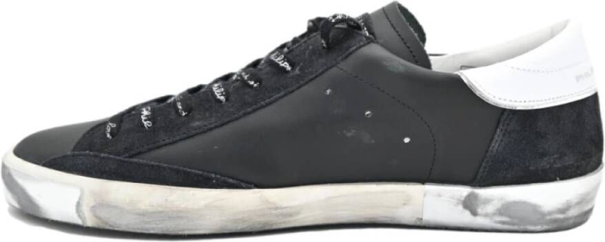 Philippe Model Foxy Gelamineerde Lage Sneakers Black Heren