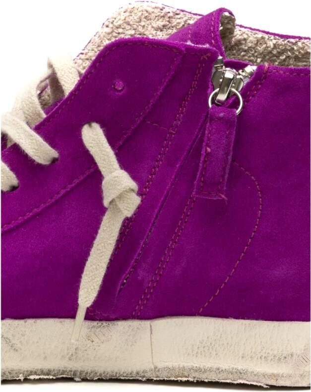 Philippe Model Fuchsia High Top Sneakers Purple Dames