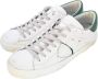 Philippe Model Geborduurde lage top sneakers in wit groen White Heren - Thumbnail 3