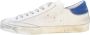 Philippe Model Geborduurde Lage Top Sneakers Wit Blauw White Heren - Thumbnail 2