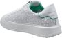 Philippe Model Geperforeerde leren sneakers wit groen stijl White Dames - Thumbnail 3