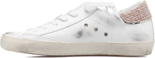 Philippe Model Glitter Finish Low-Top Sneakers White Dames