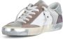 Philippe Model Glitter Leren en Stoffen Sneakers Gray Dames - Thumbnail 2