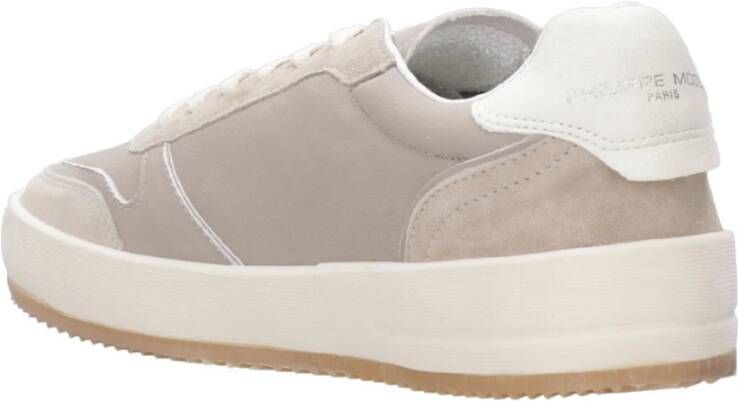 Philippe Model Grijze Sneakers met Geperforeerde Neus Gray Heren