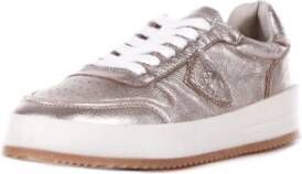 Philippe Model Grijze Sneakers met Logo Detail Gray Dames