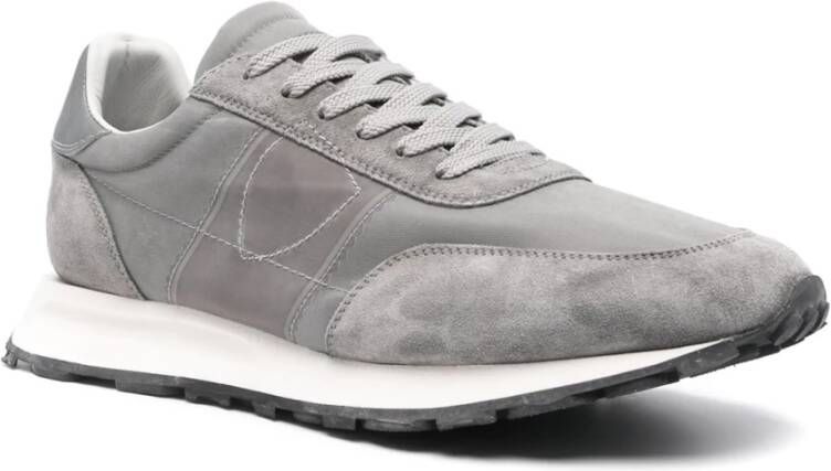 Philippe Model Grijze Sportieve Chic Sneakers Gray Heren