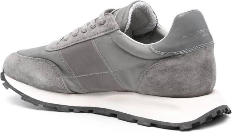 Philippe Model Grijze Sportieve Chic Sneakers Gray Heren