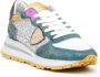 Philippe Model Groene en Zilveren Glitter Sneakers Multicolor Dames - Thumbnail 2