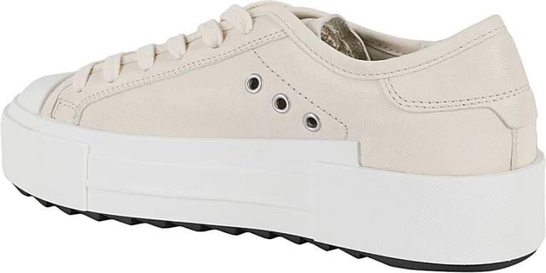 Philippe Model Haute Low Woman Sneakers Parijse Stijl Beige Dames