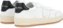 Philippe Model Heren Nice Leren Sneaker Wit Zwart White Heren - Thumbnail 3