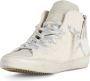 Philippe Model Hoge leren en nepbont sneakers Beige Dames - Thumbnail 2