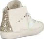 Philippe Model Hoge leren en nepbont sneakers Beige Dames - Thumbnail 3