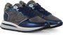 Philippe Model Hoge sneakers van leer en stof Blue Dames - Thumbnail 5