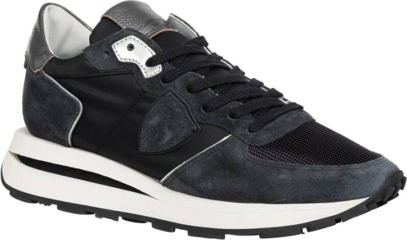 Philippe Model Hoge Top Sneakers Effen Patroon Black Dames