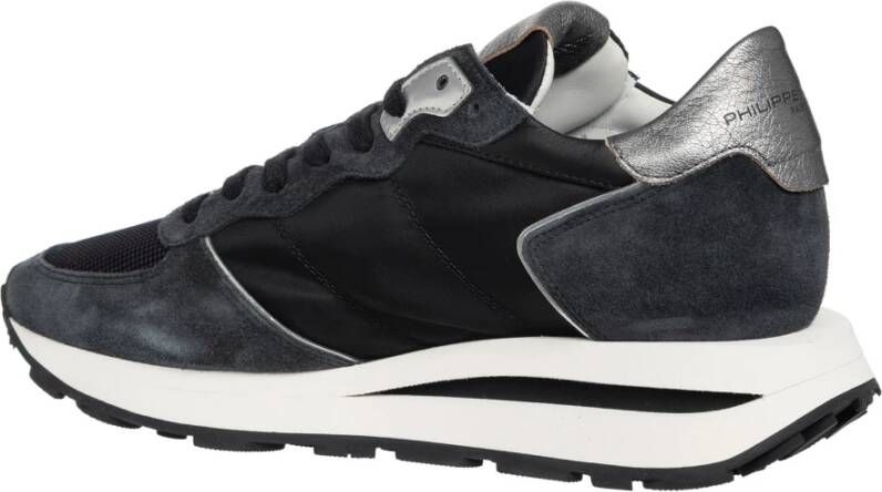 Philippe Model Hoge Top Sneakers Effen Patroon Black Dames