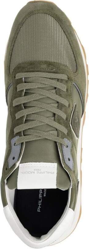 Philippe Model Hoge Top Sneakers Effen Sluiting Green Heren