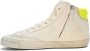 Philippe Model Hoge Top Sneakers Wit Geel Bont Beige Dames - Thumbnail 2