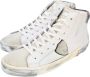 Philippe Model Hoge Top Sneakers Wit Zilver Camo Beige Heren - Thumbnail 3