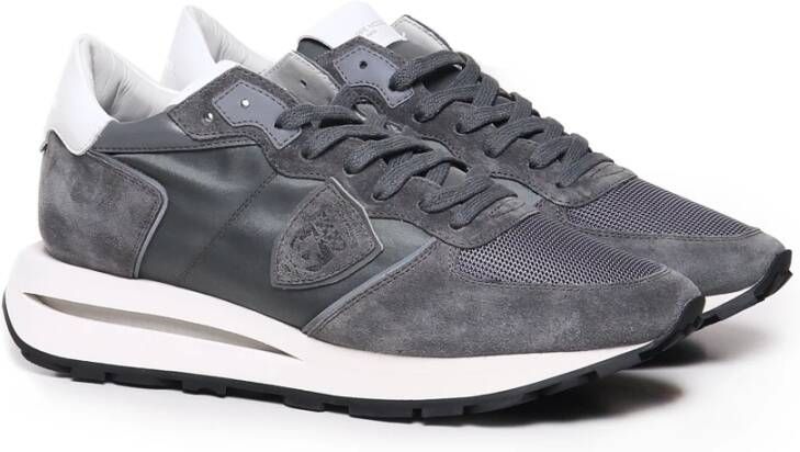 Philippe Model Houtskool Sneakers met Memory Foam Binnenzool Gray Heren