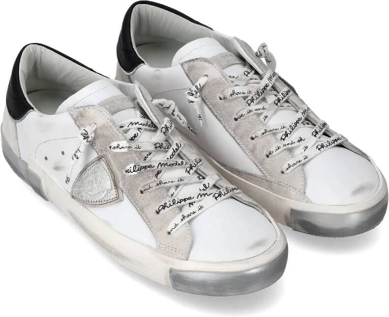 Philippe Model Italiaans Ambachtelijk Leren Sneakers White Dames