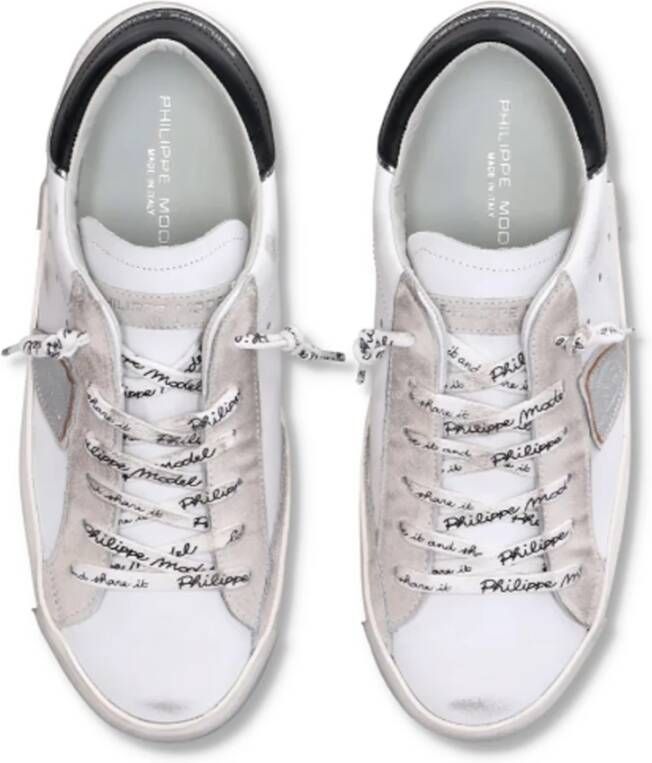 Philippe Model Italiaans Ambachtelijk Leren Sneakers White Dames