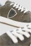 Philippe Model Khaki Groene Sneakers met Geperforeerde Neus Brown Heren - Thumbnail 5