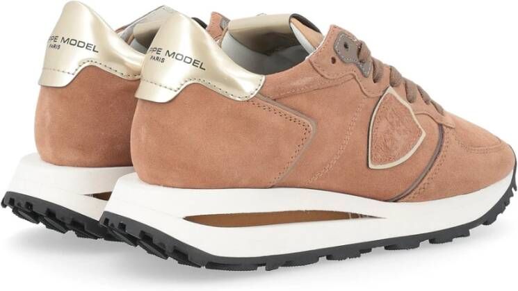 Philippe Model Lage Dames Sneakers Tropez Haute Brown Dames