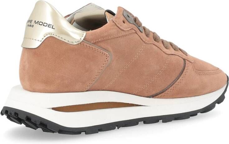 Philippe Model Lage Dames Sneakers Tropez Haute Brown Dames