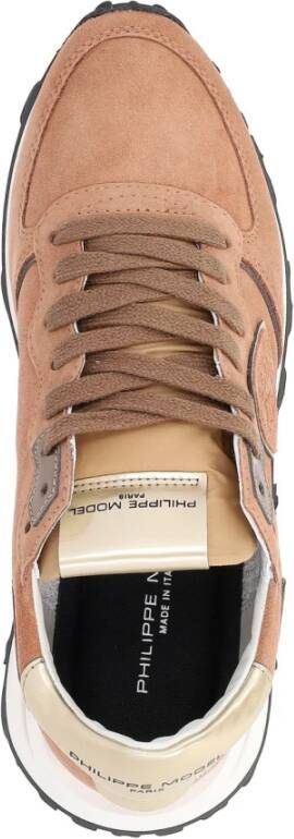 Philippe Model Lage Dames Sneakers Tropez Haute Brown Dames