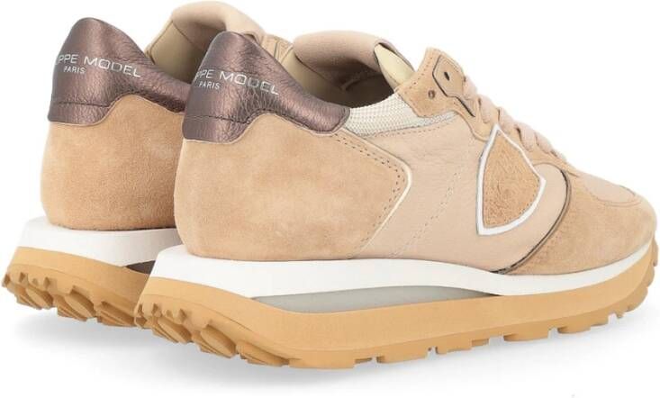 Philippe Model Lage Dames Sneakers Tropez Haute Brown Dames