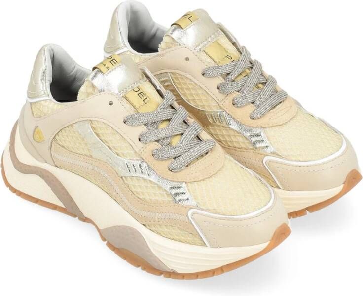 Philippe Model Lage Dames Sneakers Zwart Beige Dames