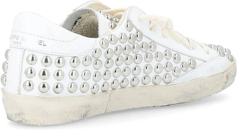 Philippe Model Lage Damesneakers Zilver White Dames