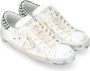 Philippe Model Lage Damesneakers Zilver White Dames - Thumbnail 4