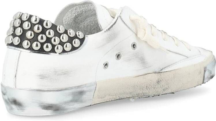 Philippe Model Lage Damesneakers Zilver White Dames